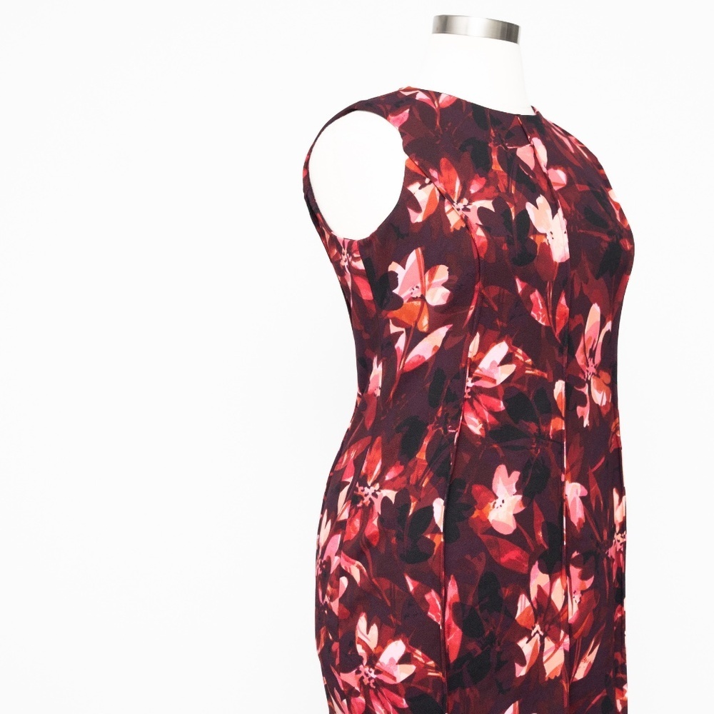 Calvin Klein Floral Print Pencil Dress - Picture 6 of 13